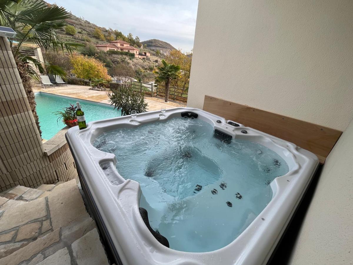 Chambre Au Calme Avec Spa Privatif Gratuit Sud Aveyron Les Palmiers Des Causses Saint-Rome-de-Tarn Eksteriør billede