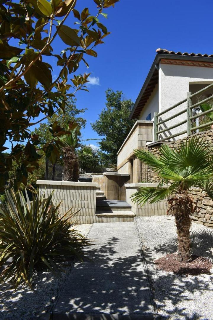 Chambre Au Calme Avec Spa Privatif Gratuit Sud Aveyron Les Palmiers Des Causses Saint-Rome-de-Tarn Eksteriør billede